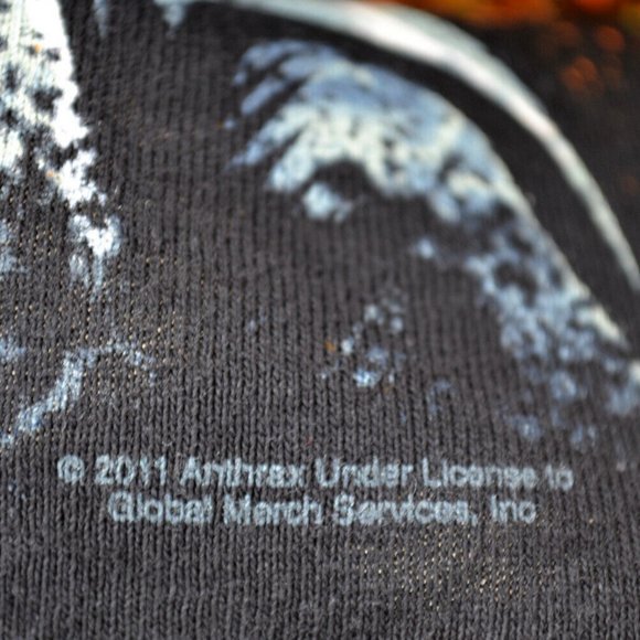 Anthrax Not Statue of Liberty T-Shirt - Officially Licensed 2011 - Gently Used - Picture 2 of 3